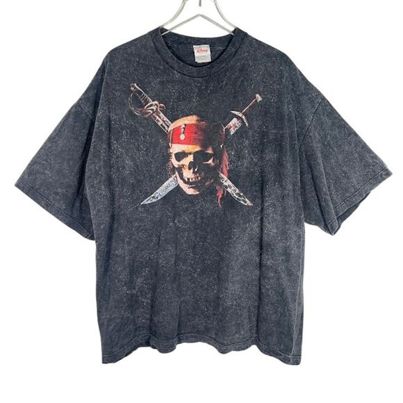 Disney 2003 Pirates of the Caribbean Curse of the Black Pearl T-Shirt XXL Tee - Picture 1 of 8